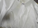 Cszxx大码短袖衬衫男正装加肥加大宽松商务休闲胖子纯色薄款免烫白衬衫 白色 4XL适合200-220斤 实拍图