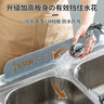 家の物语（KATEI STORY）日本水槽挡水板厨房小工具吸盘式洗碗池防溅硅胶挡板家用水池挡板 硅胶挡水板 灰色 实拍图