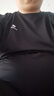 骆驼（CAMEL）速干运动服男短袖T恤裤跑步两件套装 J15BAXLN077 幻影黑 XL 实拍图
