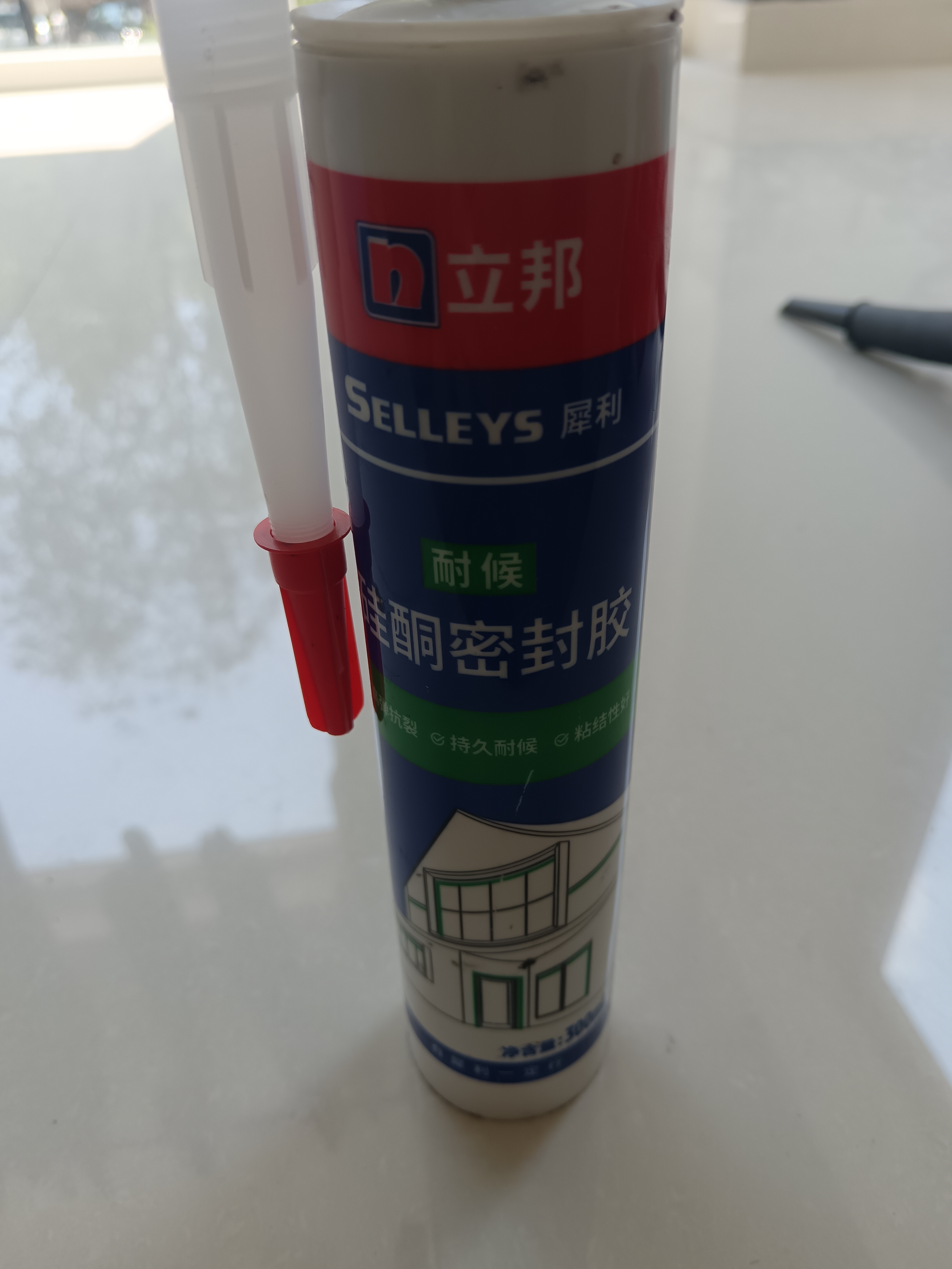 立邦耐候胶密封结构胶硅酮密封胶室外建筑装配门窗幕墙美容胶防水粘结 [持久密封] 黑色300ml 实拍图