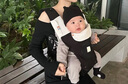 抱抱熊婴儿背带腰凳宝宝遛娃抱娃神器前抱式多功能新生儿四季通用背婴带 V26-1朴黑-升级款 实拍图