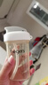 安配方形奶瓶学饮嘴直饮水杯盖（适配赫根方形奶瓶）二代白色 实拍图