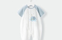 乖奇熊婴儿衣服夏季薄款宝宝睡衣新生儿短袖连体衣纯棉哈衣夏天装爬爬服 实拍图