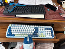 联想异能者 无线键鼠套装 轻音键盘鼠标 台式机/小新适用 女生礼物 键盘鼠标无线 云朵蓝漾 实拍图