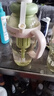 【京东物流】水杯冰霸吸管杯高颜值学生茶水分离大容量杯子 肚肚杯1个-浅绿色 实拍图