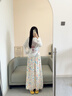 相伊恋人冰丝花苞裙裤女25夏季新款防晒宽松显瘦小个子碎花薄款休闲阔腿裤 彩色 【上身直降8℃】 L 【建议体重121-140斤】 实拍图