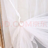 【京东快递】免安装家用宿舍蚊帐 超密方顶可配支架 多尺寸单开门 升级-白色【轻奢蕾丝+加粗支架】 适用1.8X2.0米床 实拍图