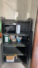 帅仕（shuaishi）厨房用具置物架落地多层餐边柜收纳碗柜家用橱柜微波炉烤箱储物柜 【加高加厚】灰5层80长42深丨双线孔可通电丨一体侧板 实拍图