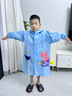 牧萌 儿童雨衣男女童带书包位宝宝幼儿园小学生雨鞋套装防水卡通雨披 浅蓝火箭恐龙 L码（建议身高105-115cm） 实拍图