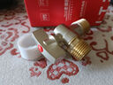 老铜匠燃气热水器球阀 球芯角阀全开大流量全铜冷热4分厨房面盆三角阀 【1只】4分 热水 黄铜球阀 实拍图