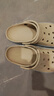 卡骆驰crocs洞洞鞋贝雅卡骆班轻便耐磨一脚蹬休闲鞋|205089 冬日白/彩色-1LI 41 /42(260mm) 实拍图