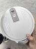 CTRLEND304不锈钢泡面碗带盖大号宿舍学生食堂打饭专用饭盒饭盆可沥水 304不锈钢【太空灰】1700ml 实拍图