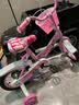儿童自行车儿童3-6岁带辅助轮超轻便男女小孩可骑脚踏车单车礼物 【高配运动款】彩色轮 12寸 粉色 实拍图