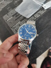 冠琴（GUANQIN）瑞士认证手表男士机械表防水夜光全自动名表多功能双日历商务男表 精钢蓝面-机械机芯-礼盒包装 实拍图