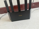 Tenda腾达路由器【升级立式WiFi6】AX1500千兆穿墙王:信号增强无线家用全屋Mesh排行前十名云霄黑 实拍图