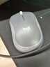 罗技（Logitech）M221 轻音鼠标 无线鼠标 办公鼠标 对称鼠标 带无线微型接收器 雾霭蓝 实拍图