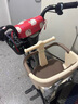 雅迪（yadea）电动车摩登光芒儿童座椅前置通配型宝宝椅安全避震电瓶车儿童座椅包围款-米白色 实拍图