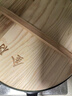 金存章丘炒锅铁锅炒菜锅圆底家用无涂层老式 锤印款木把34cm已开锅 实拍图