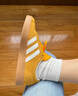 adidas T头鞋 VL COURT复古板鞋德训鞋男女阿迪达斯轻运动   黄色/亮白/汉玉白   39 实拍图