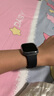 Apple/苹果 Watch Series 10 智能手表GPS款42毫米亮黑色铝金属表壳黑色运动型表带S/M MX1M3CH/B 实拍图