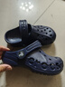 卡骆驰（CROCS）贝雅儿童洞洞鞋男女童户外包头沙滩鞋拖鞋/207013/207012 深蓝色-410 28 (165mm) 实拍图