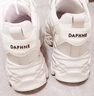 达芙妮厚底内增高老爹鞋女百搭时尚休闲鞋女鞋子4623101103  米色 35  实拍图