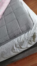 无印良品A类面料全棉棉花褥子双人家用床垫遮盖物宿舍床褥1.8x2米 优雅灰 实拍图