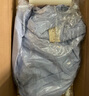 无印良品（MUJI）女式 凉感 短袖衬衫连衣裙女装裙子纯棉25年夏季长裙凉感物语 灰色条纹 M (160/84A) 实拍图