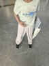 asics亚瑟士童装春夏季男女童舒适防蚊裤轻薄防晒裤百搭运动裤 1120浅灰色 140 cm 实拍图