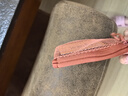 无印良品（MUJI）再生聚酯纤维 双拉链包收纳袋 居家旅行数据线小收纳包便携零钱包 橙色/S/长13.5*宽10cm 实拍图