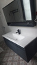 皇生金智能浴室柜陶瓷一体盆洗脸盆柜卫生间卫浴洗漱台简约洗手盆柜组合 轻奢灰+标准镜柜半+陶瓷盆 120cm 实拍图