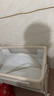 ANGI BABY新生儿婴儿床带尿布台可拼接大床宝宝摇摇床可移动多功能哄睡神器 云雾米 尿布台+椰棕棕垫+礼包 实拍图