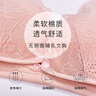 INSAHO哺乳文胸孕妇内衣孕期哺乳期薄款前开扣透气聚拢喂奶胸罩全棉里料 9953 肤色送粉色 文胸36/80码 实拍图