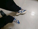 鸿星尔克运动鞋子男鞋2025秋冬棉鞋新款皮面软底减震跑步鞋潮鞋休闲老爹鞋 暖亚麻/灰墨蓝【皮面款】 39 实拍图