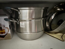 美厨（maxcook）蒸锅全304不锈钢36cm三层蒸锅感温复底汤锅 燃气电磁炉通用MCZ774 实拍图