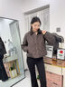 波司登（BOSIDENG）25新款90绒羽绒服短款无缝胶囊复古时尚巴恩风显瘦翻领外套 可可棕|7C92 M 165/88A 体重约110-120斤 实拍图