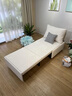 塞纳春天奶油风无扶手多功能沙发床一体两用2026新款小户型书房沙发折叠床 外径0.86米沙发床【送储物箱*1】 抗菌猫抓皮 海绵款 实拍图