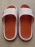 唯继大童拖鞋夏季男童男孩防滑家用居家潮流时尚外穿户外儿童凉拖鞋男 118【白橙】 40-41 (适合39-40的脚) 实拍图