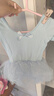艾舞戈儿童舞蹈服女童练功服夏季可爱蓬蓬纱裙公主芭蕾舞裙幼儿演出服装 【亮片蝴蝶-四层纱】浅蓝-短袖 120 实拍图