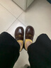 百丽元宝厚底乐福鞋女软底通勤单鞋英伦黑色小皮鞋D2S1DCA5 咖啡色 35 实拍图