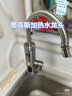奥克斯（AUX）电热水龙头热水器加热水龙头快速热水变频恒温厨房下进水 【大屏数显】电镀银+漏保插头+万向喷头 实拍图