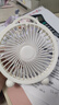 电风扇家用电扇桌面电风扇轻音便携迷你USB直插卧室宿舍学生办公室 奶白色（直插款）常规款 实拍图