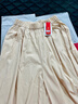 浪莎山本裙裤女新款高腰显瘦a字半身裙休闲小个子慵懒冰丝薄款阔腿裤 奶杏色 M 建议101-125斤 实拍图
