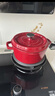 双立人（ZWILLING）2025新款珐琅锅铸铁汤锅家用焖炖锅多功能平底锅电磁炉烤箱燃气灶 珐琅铸铁锅酒红色 22cm 实拍图