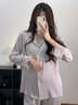瑶梦令【实用礼物】轻奢睡衣女高端仿真丝家居服礼盒装生日礼物送闺蜜 浅紫优雅【长袖长裤】-送礼首选 M 【80-105斤】 实拍图