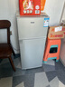长城（GREAT WALL FRIDGE）家用迷你小冰箱小型冷冻冷藏保鲜宿舍出租房办公室节能省电双开门电冰箱 银色119L【一级能效 全国联保】 实拍图