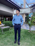 富鋌男士休闲裤夏季新款西裤男宽松直筒薄款弹力商务男裤中年爸爸 5039B宝蓝色【夏薄款】 32 二尺五 实拍图