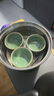 百年利永宜兴青瓷品茗杯主人杯梅茗杯小口杯功夫茶具配件泡茶杯子6只装 实拍图