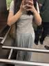 津炳胜阔腿裤女夏季薄款奶芙山本裤休闲裤慵懒风冰丝阔脚裤宽松凉感裤子 蓝色【常规款】裤长100左右 M 【身高156以上，建议95-100斤】 实拍图