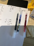 得力(deli)巨能写直液笔 学生刷题速干中性笔0.5mm全针管签字笔大容量中性笔 3黑1红1蓝 实拍图